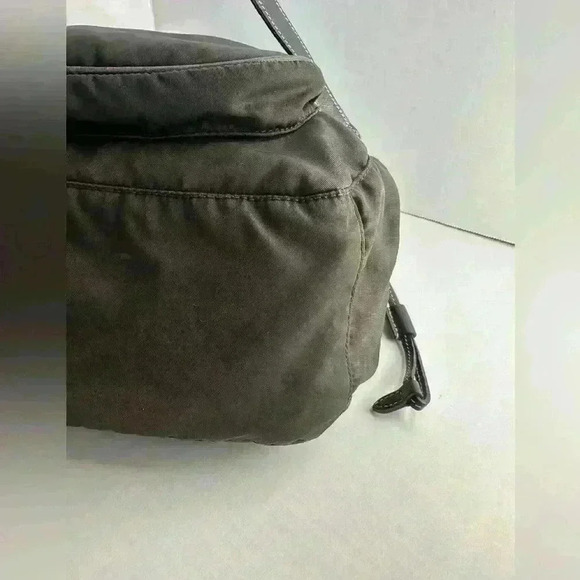 Authentic Prada Shoulder Bag Nylon Shoulder Bag Olive - Picture 12 of 16